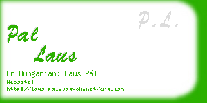 pal laus business card